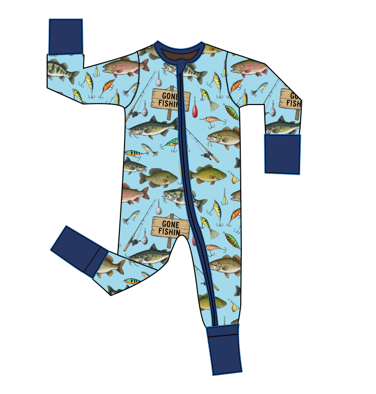 Gone Fishin' Bamboo Zippy