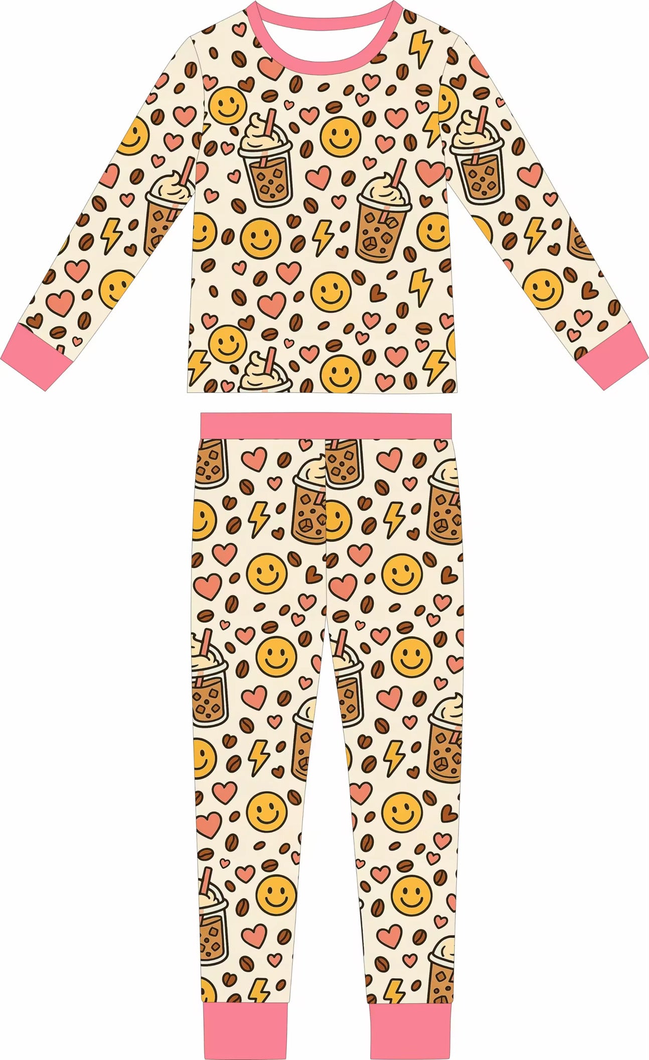 Coffee Cuties 2-Piece Bamboo Set