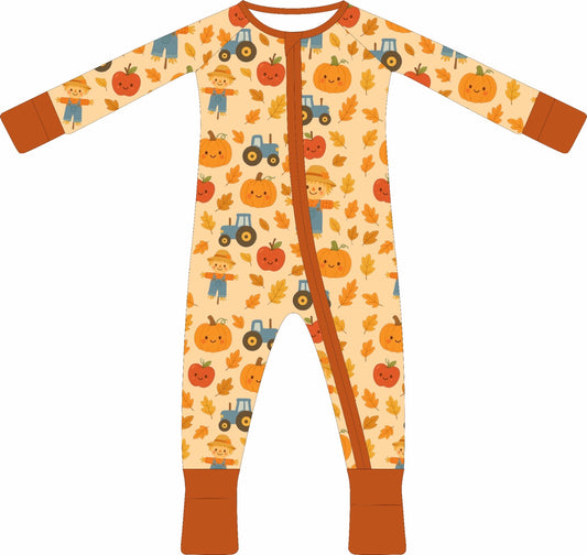 Harvest Snuggles Bamboo Zippy