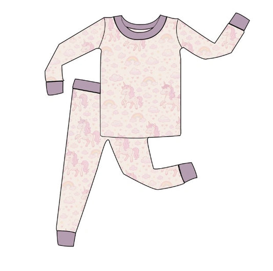 Unicorn Dreams 2 Piece Bamboo Set