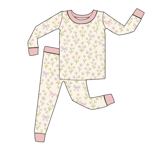Free & Wildflowers 2 Piece Bamboo Set