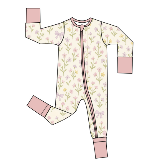 Free & Wildflowers Bamboo Zippy