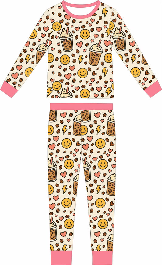 Coffee Cuties 2-Piece Bamboo Set